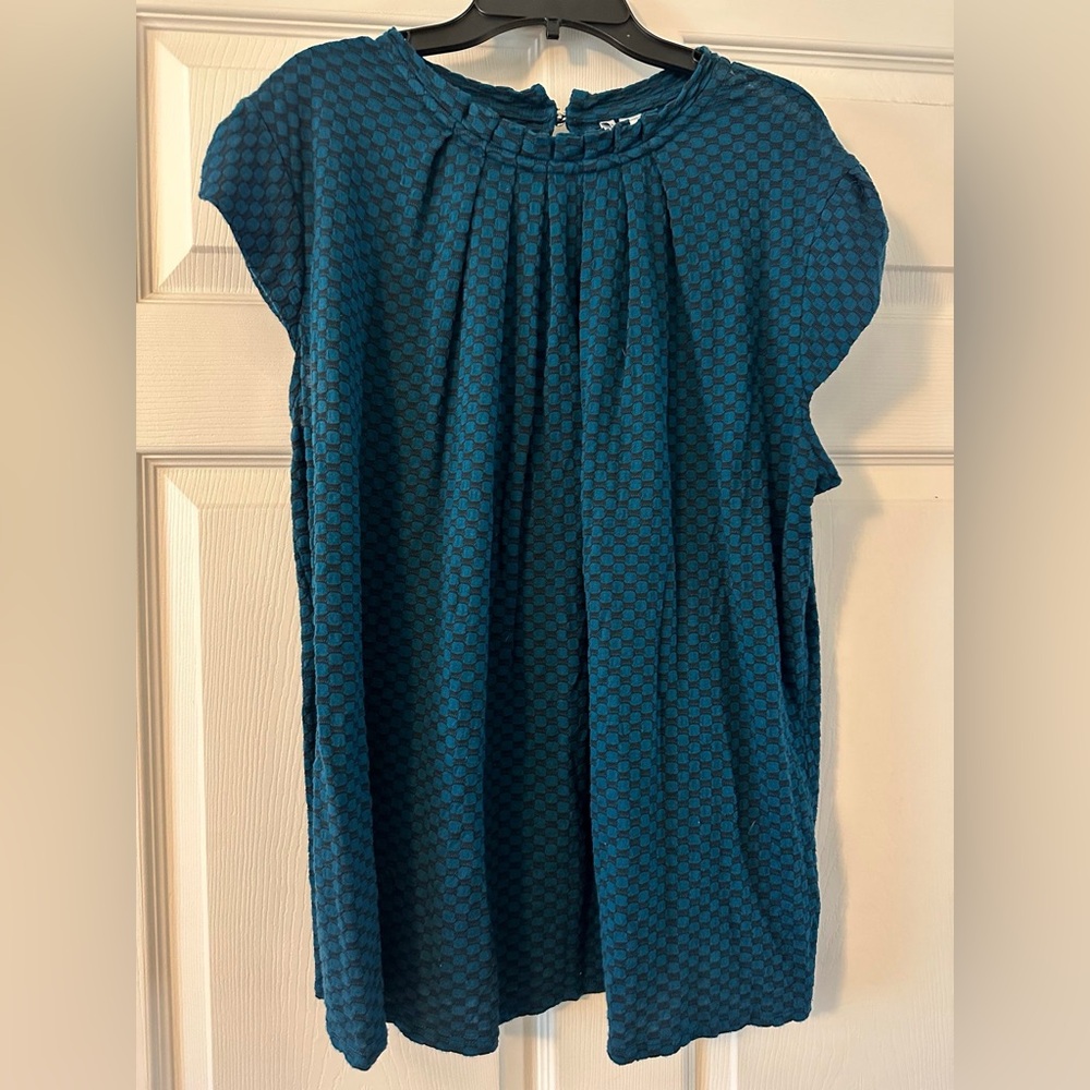 Elle Blue Patterned Blouse